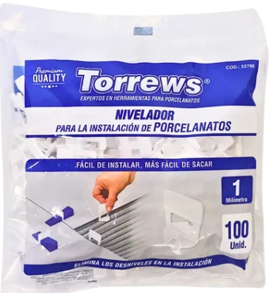 NIVELADOR PARA PORCELANATO F3C 1MM (GRAPA)